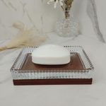 Jabonera Decorativa para Baño Color Transparente