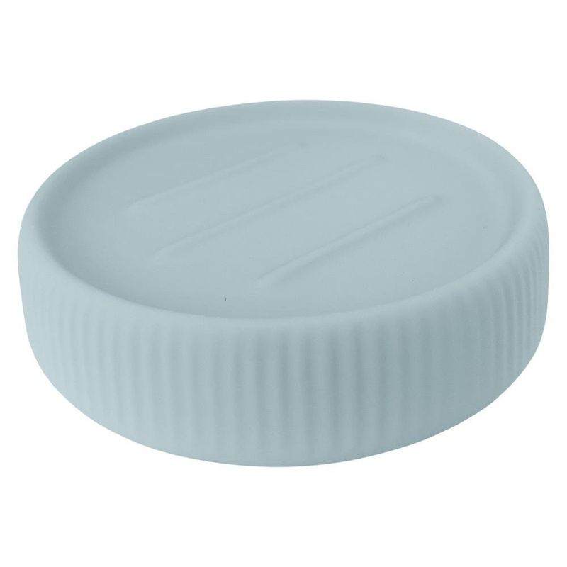 Jabonera Texturizada para Baño Color Celeste