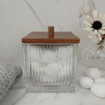 Algodonera Decorativa para Baño Color Transparente