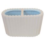 Porta Cepillo Texturizado para Baño Color Bone