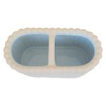 Porta Cepillo Texturizado para Baño Color Bone