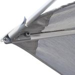 Sombrilla Rectangular Doble Sombra de Aluminio de 620 x 295 cm Color Gris