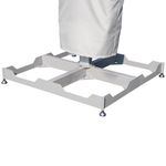 Sombrilla Rectangular Doble Sombra de Aluminio de 620 x 295 cm Color Gris