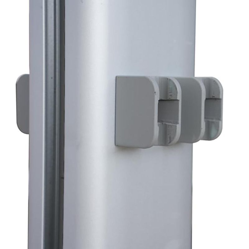 Sombrilla Rectangular Doble Sombra de Aluminio de 620 x 295 cm Color Gris