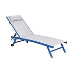 Silla Asoleadora de Aluminio Kim Azul