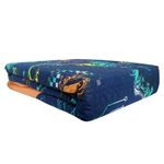 Set de Cubrecama Diseño Gamer Reversible Azul Tamaño Matrimonial 2 Pzas