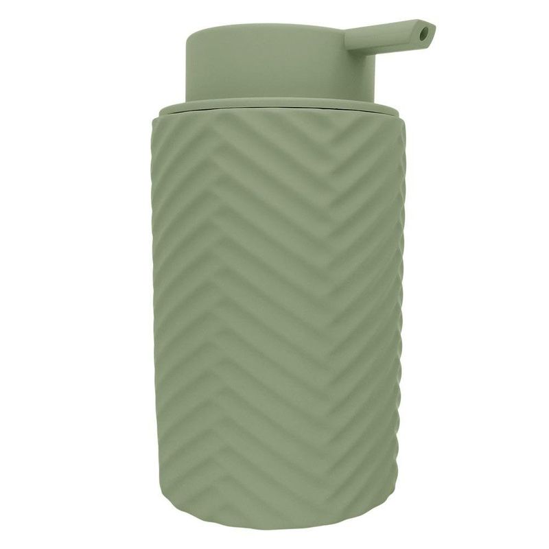 Dispensador de Jabón Texturizado para Baño Color Verde Mate