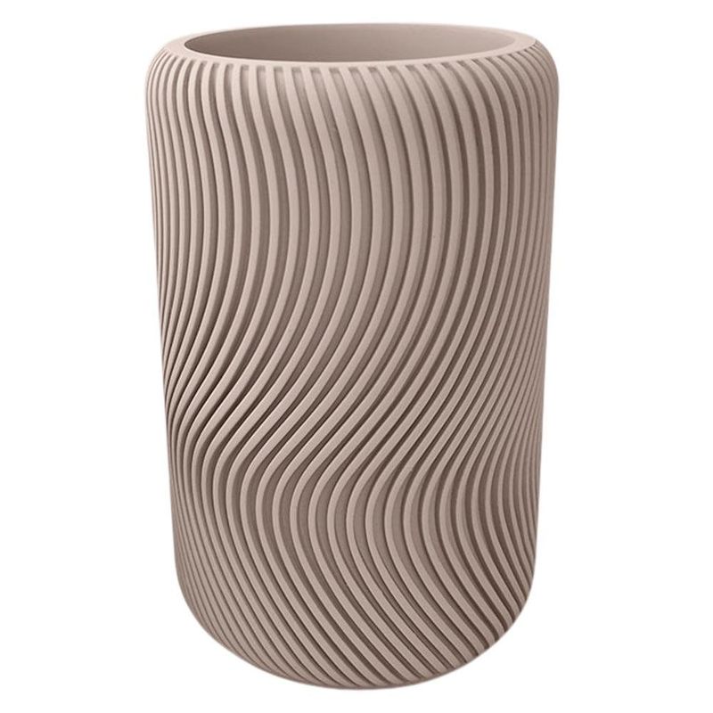 Vaso Texturizado para Baño Color Beige