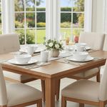 Vajilla Cuadrada Blanca 16 Pzas