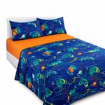 Set de Sábanas Diseño Gamer Tamaño Matrimonial con 4 Pzas