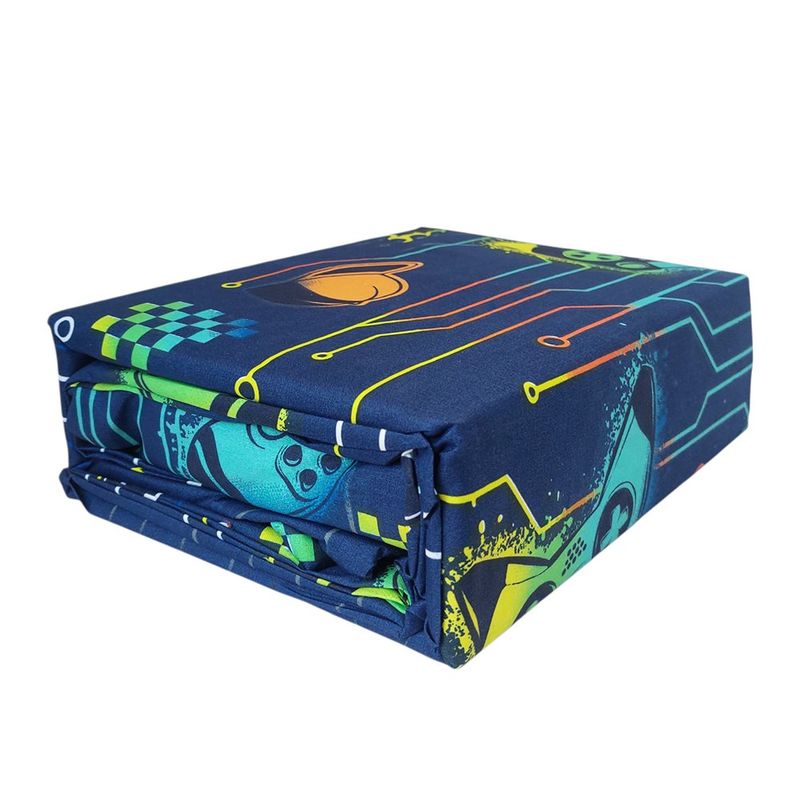 Set de Sábanas Diseño Gamer Tamaño Matrimonial con 4 Pzas