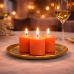 Set de Velas Votive Color Peach 6 Pzas