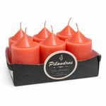 Set de Velas Votive Color Peach 6 Pzas