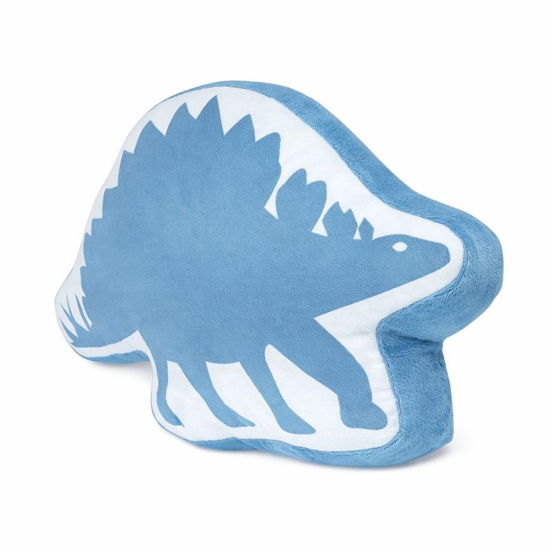 Cojín Decorativo Infantil Diseño de Dinosaurio Azul 40 x 40 Cm
