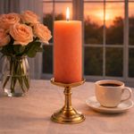 Vela Cilindro J6 Color Peach