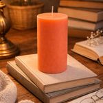 Vela Cilindro J6 Color Peach