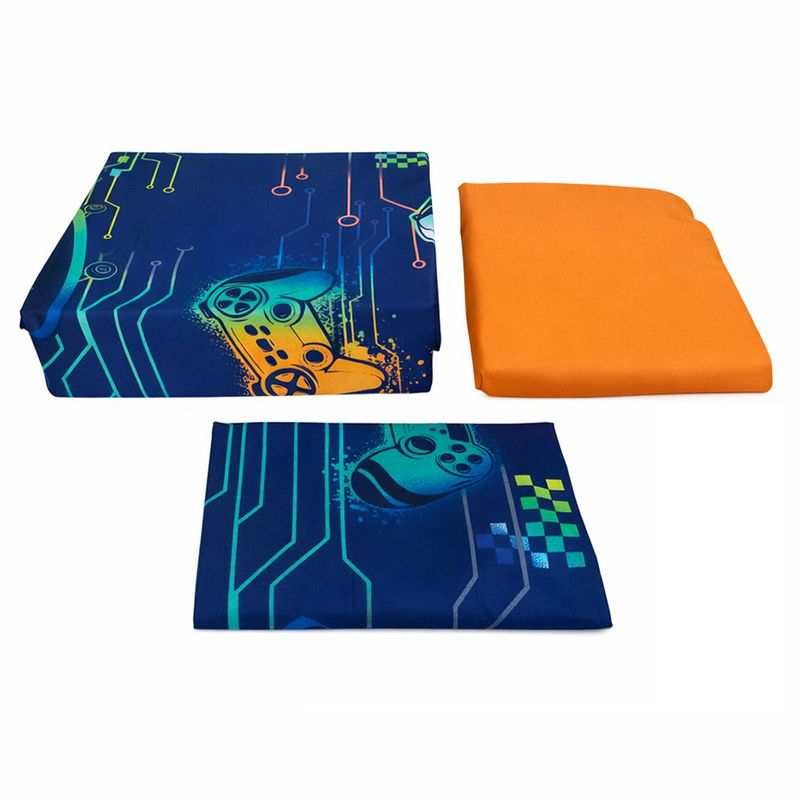 Set de Sábanas Diseño Gamer Tamaño Imperial con 3 Pzas