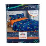 Set de Sábanas Diseño Gamer Tamaño Imperial con 3 Pzas