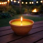 Vela Citronela en Terracota