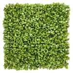 Panel de Follaje Artificial Verde Hoja Redonda 50 x 50 Cm