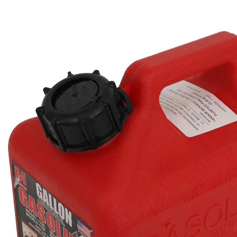 Bidón para Gasolina Plástico con Boquilla Vertedora de 1 Galón