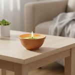 Vela Citronela Pequeña en Base de Terracota