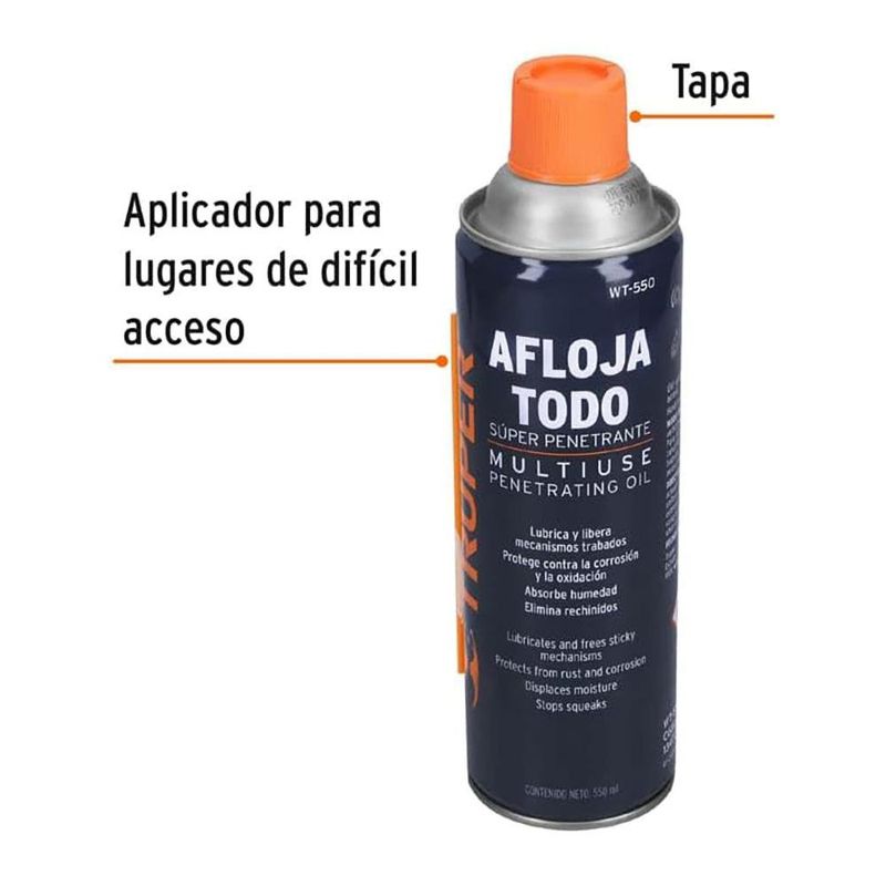 Aceite Truper Multiusos en Aerosol de 550 ml