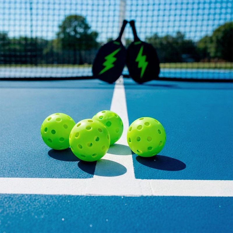 Set de 4 Pelotas para Pickleball Color Verde