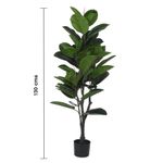 Planta Artificial de Hojas Verdes con Pote