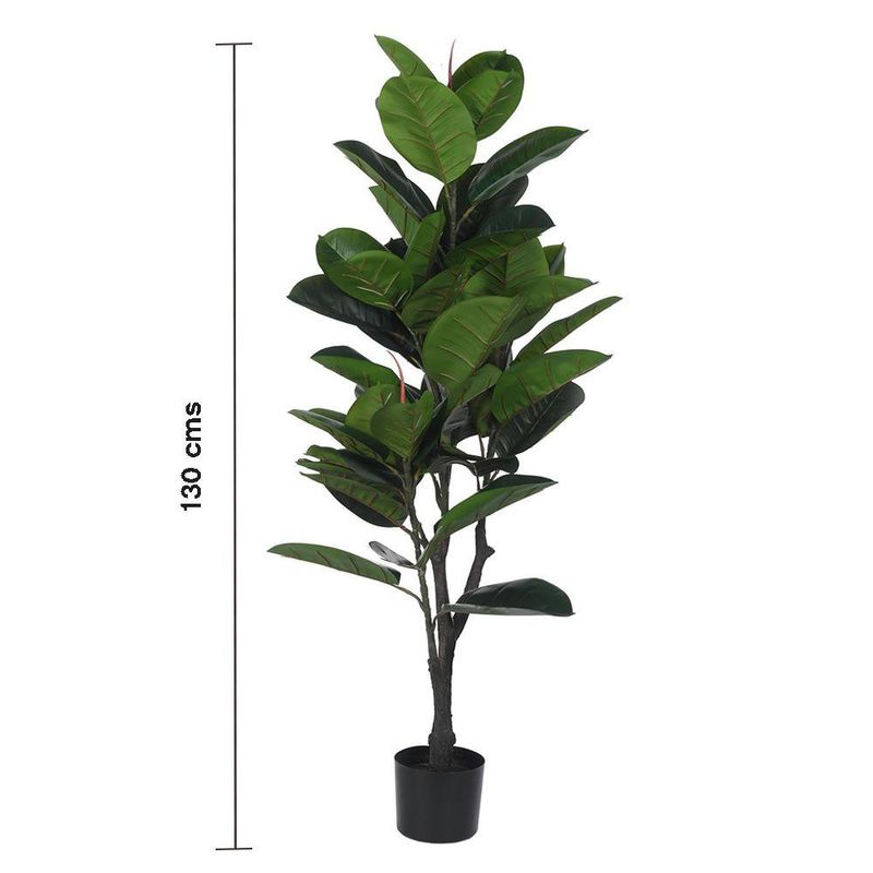 Planta Artificial de Hojas Verdes con Pote