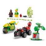 LEGO Marvel Spin y Electro: Duelo de Vehículos Dinosaurio de 124 Piezas