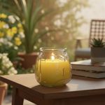 Vela Citronela en Frasco de Vidrio