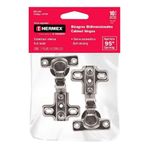 Set de 2 Bisagras Bidimensionales de Acero Canto Oculto de 95°