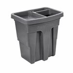 Pila Xtreme Plástica Gris de Doble Tina