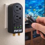 Protector de Sobretensiones 3 en 1 con Salidas Coaxiales y Temporizador