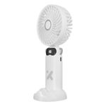 Mini Ventilador Recargable de 6 Velocidades Color Blanco