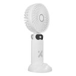 Mini Ventilador Recargable de 6 Velocidades Color Blanco