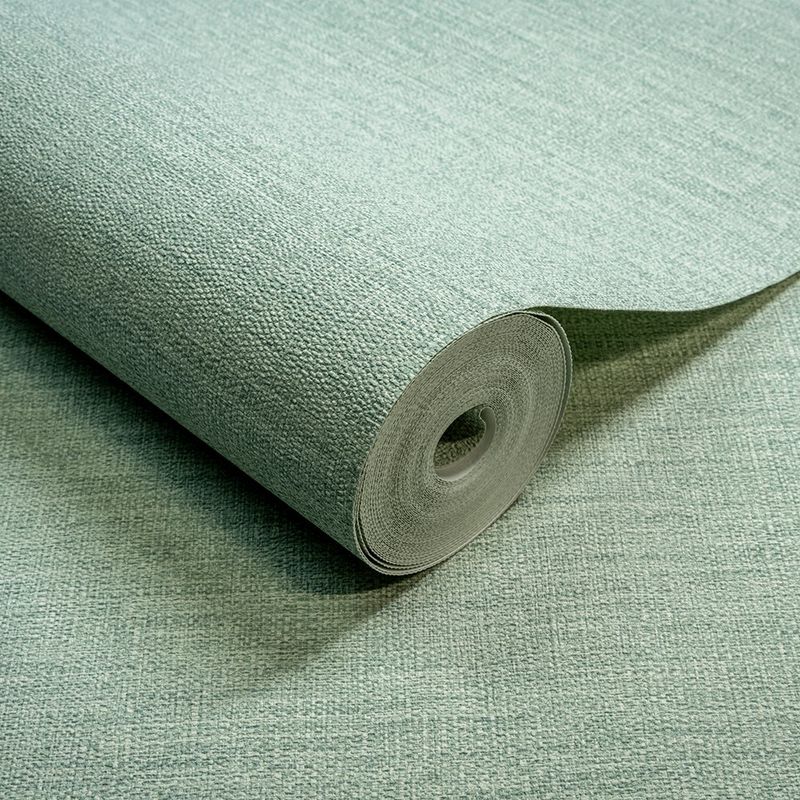 Papel Tapiz Decorativo Paille Diseño Textil de 0.53 x 10.05 m Color Verde
