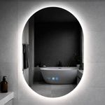 Espejo LED Medio Punto de 55 x 80 Cm