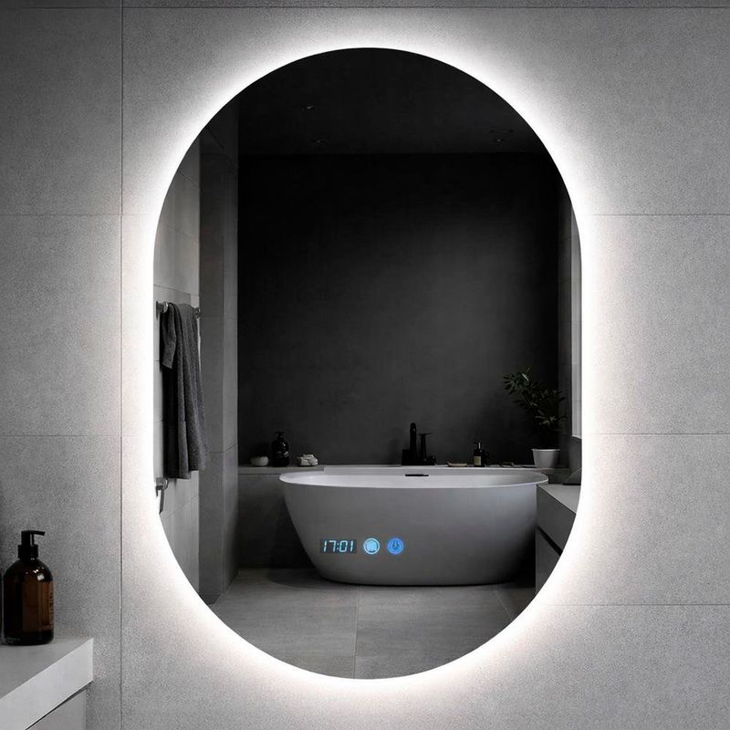 Espejo LED Medio Punto de 55 x 80 Cm