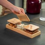 Set de 3 Boquiteros con Tapa y Bandeja