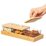 Set de 3 Boquiteros con Tapa y Bandeja