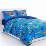 Set de Cubrecama de 3 Piezas Hot Wheels Tamaño Full Reversible
