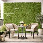 Panel de Follaje Artificial Decorativo de 50 x 50 cm Color Verde