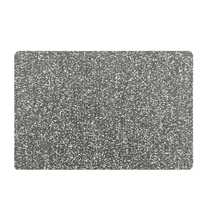Individual Rectangular para Mesa Diseño Granito de 30 x 43 cm Color Gris Obscuro