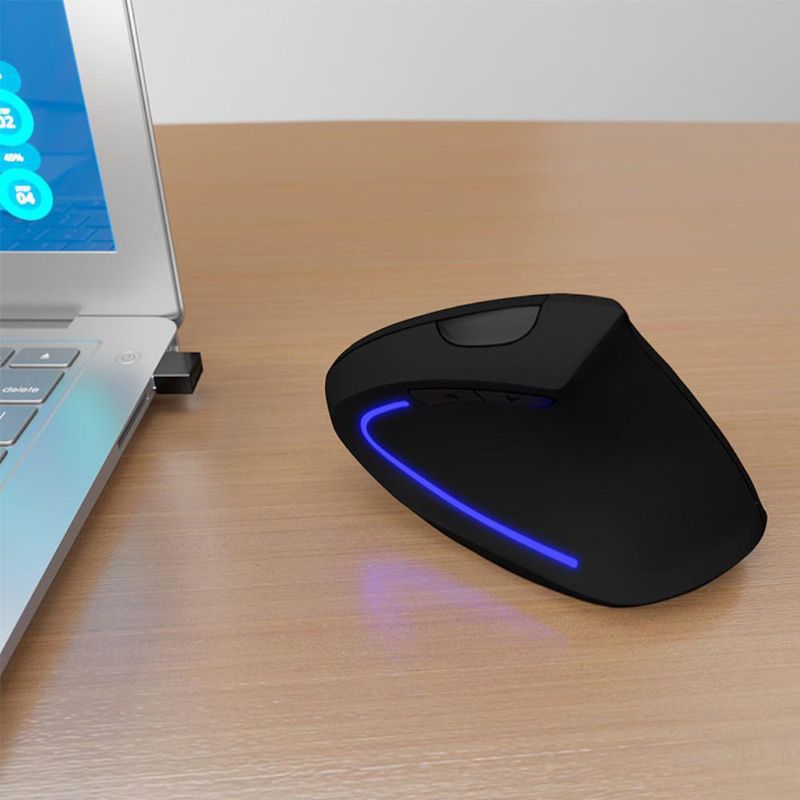 Mouse Ergonómico Vertical Recargable