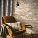 Papel Tapiz Decorativo Diseño Pared Piedra de 0.53 x 10.05 m Color Beige