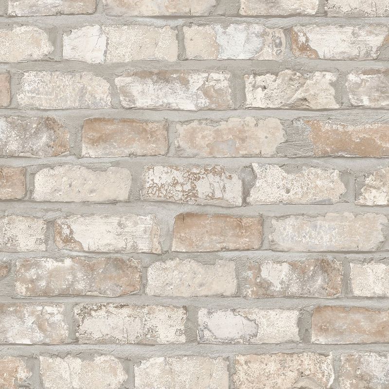 Papel Tapiz Decorativo Diseño Pared Piedra de 0.53 x 10.05 m Color Beige