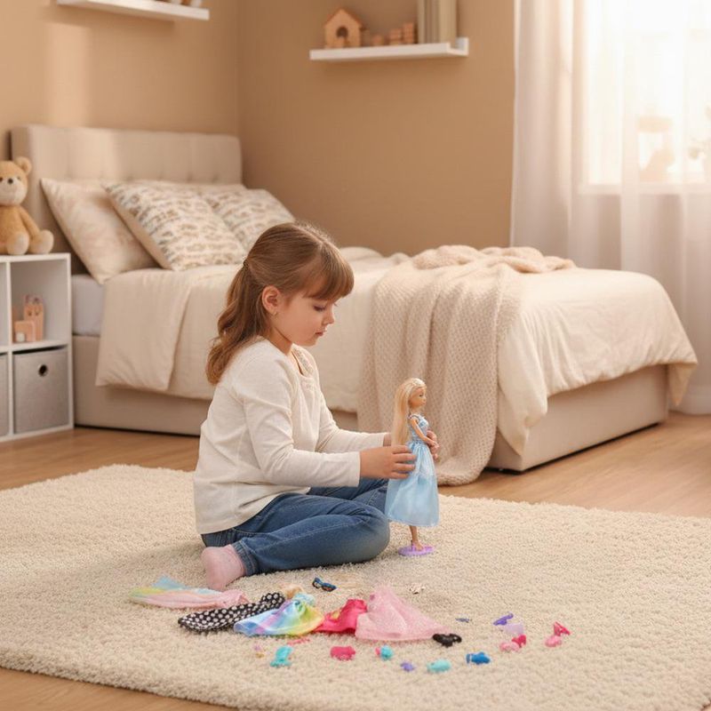 Set de 2 Muñecas Dream Girls con 9 Vestidos y Accesorios