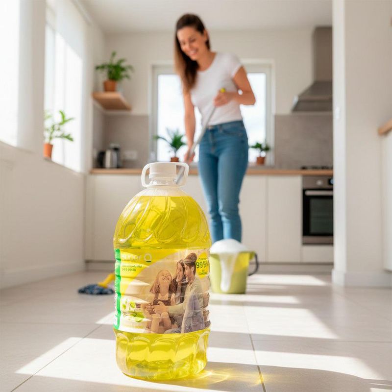 Desinfectante Super-Q para Pisos Aroma Citronela Limón de 1 Gal